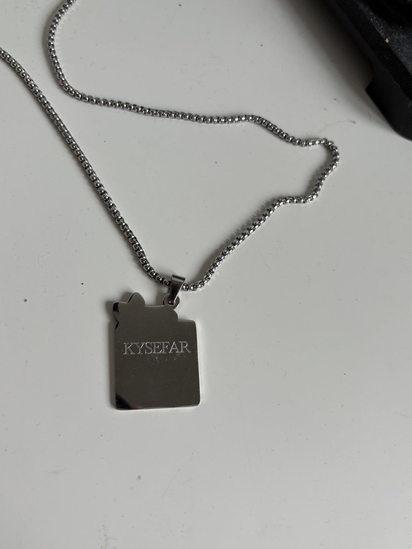 Super Trist Sølv Halskæde